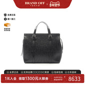 中古Gucci古驰男包A级95新tote bag托特包牛皮托特包黑色