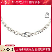 61cm高级感时尚 银项链925 BRANDOFF 长款 中古「95新」GUCCI古驰GG