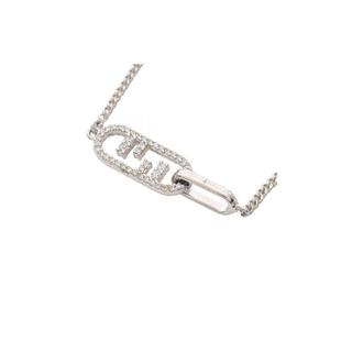 中古Fendi芬迪女A级95新necklace项链不锈钢项链银色