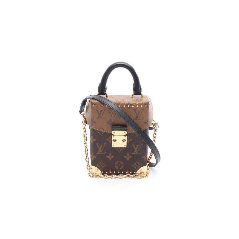 中古LV路易威登女包A级95新camera相机涂层/防水帆布斜挎包棕色