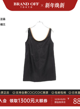 中古Prada普拉达女S级99新one piece连衣裙尼龙上衣黑色BRANDOFF