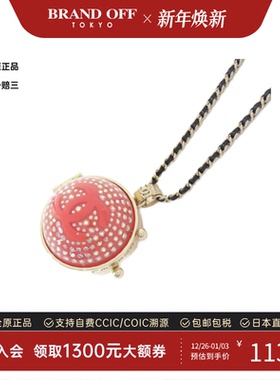 中古CHANEL香奈儿A级95新Chanel AB7380 Necklace项链AB7380双C