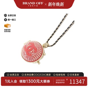 中古CHANEL香奈儿A级95新Chanel Necklace项链AB7380双C AB7380