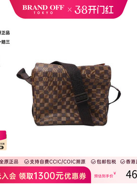 中古LV路易威登男包B级9新Shoulder bag肩包涂层/防水帆布斜挎包
