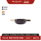 中古Bottega Veneta葆蝶家女包A级95新waist bag腰包牛皮腰包红色