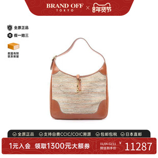 中古Hermes爱马仕女包B级9新trim 35牛皮单肩包灰色
