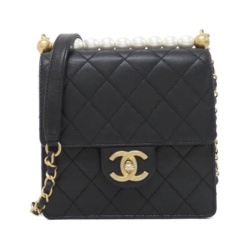 中古CHANEL香奈儿双C斜挎女包