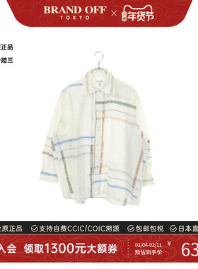 中古Bottega Veneta葆蝶家男B级9新tops上衣棉上衣白色