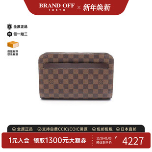 中古LV路易威登男包B级9新Clutch 防水帆布手拿包 bag手拿包涂层