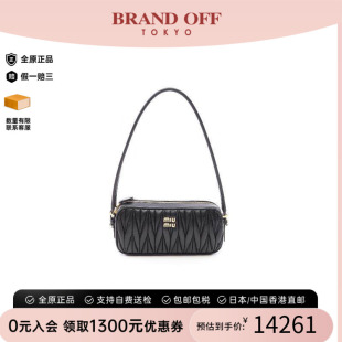 中古Miu Miu缪缪女包S级99新shoulder bag斜挎包牛皮手提包黑色