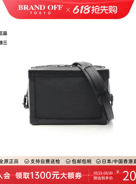 中古LV路易威登男包A级95新Shoulder bag肩包牛皮休闲斜挎包黑色