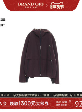 中古Hermes爱马仕男A级95新nylon jacket尼龙夹克尼龙外套红色