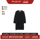 中古Hermes爱马仕女A级95新one piece连衣裙羊毛上衣黑色