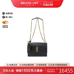 中古YSL圣罗兰小牛皮斜挎女包