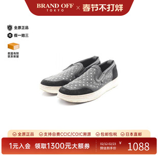 中古Jimmy Choo吉米周男B级9新slip-ons无带(或无扣)便鞋牛皮鞋