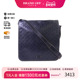 中古Gucci古驰男包B级9新Shoulder bag肩包牛皮斜挎包蓝色