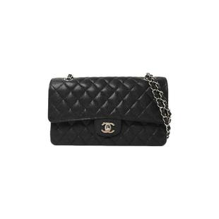 中古Chanel香奈儿女包B级9新Classic 25CF牛皮单肩包黑色