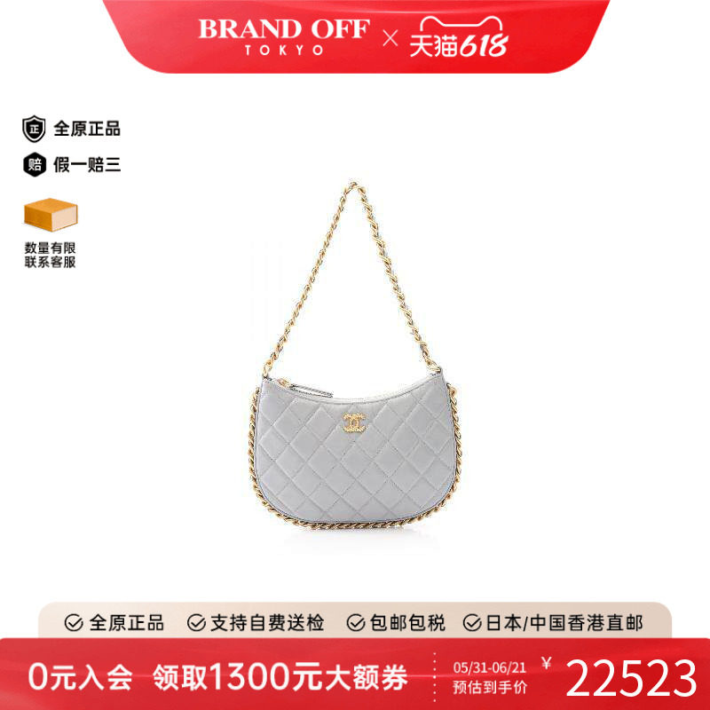 中古Chanel香奈儿女包A级95新chain clutch链条手包牛皮单肩包
