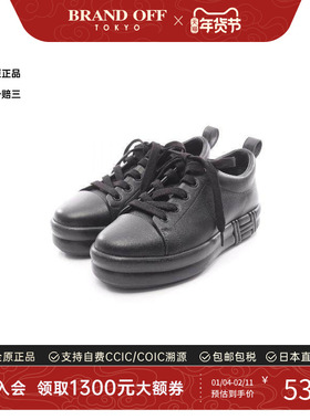 中古Hermes爱马仕女A级95新sneakers运动鞋牛皮鞋黑色