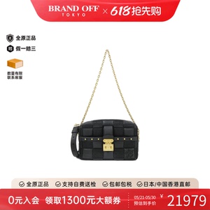 中古LV路易威登女包A级95新 Giant Troca棋盘格斜挎包BRANDOFF