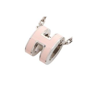 中古Hermes爱马仕女A级95新necklace项链不锈钢项链银色