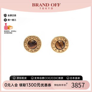 中古Chanel香奈兒女B級9新earrings耳環(huán)鍍金金屬耳夾 耳釘金色