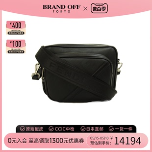 bag牛皮双层相机包斜挎包休闲 中古FENDI芬迪女包S级99新shoulder