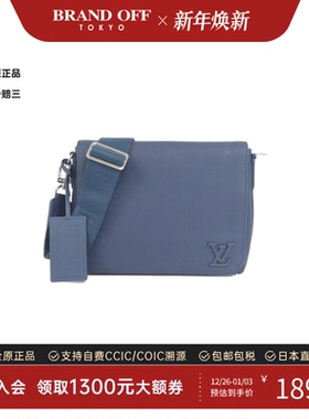 中古LV路易威登男包A级95新Takeoff Messenger Bag斜挎包高级感