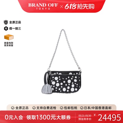中古LV路易威登女包波点麻将包