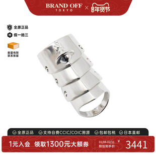 中古Vivienne Westwood薇薇安男S级99新ring戒指925银戒指银色