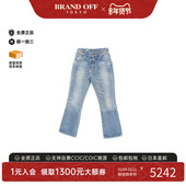 棉裤 中古Celine赛琳女A级95新denim pants牛仔裤 子蓝色