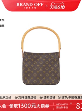 中古LV路易威登女包A级95新 Looping名媛包老花单肩包BRANDOFF