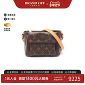 中古LV路易威登女包B级9新Viva CitePM豆腐包涂层 防水帆布斜挎包