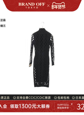 中古Fendi芬迪女A级95新one piece连衣裙棉上衣黑色