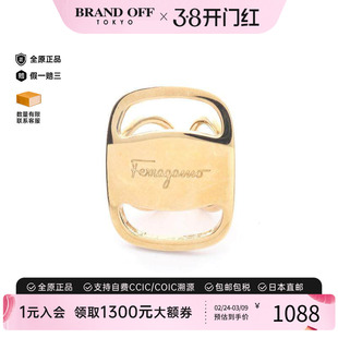 中古Ferragamo菲拉格慕女A级95新scarf ring围巾环不锈钢丝巾扣