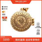 中古Chanel香奈儿女A级95新necklace项链镀金金属项链金色高级感