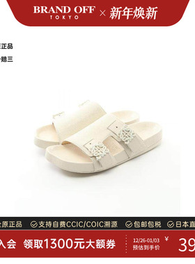 中古Loewe罗意威男S级99新Sandals凉鞋橡胶鞋白色时尚BRANDOFF