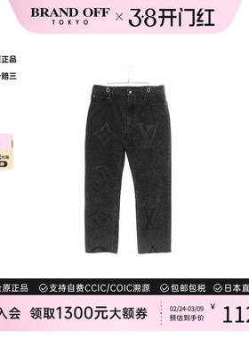 中古LV路易威登男A级95新Pants裤子棉裤子黑色