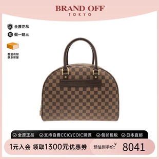 中古LV路易威登通用A级95新Nolita棋盘格手提包