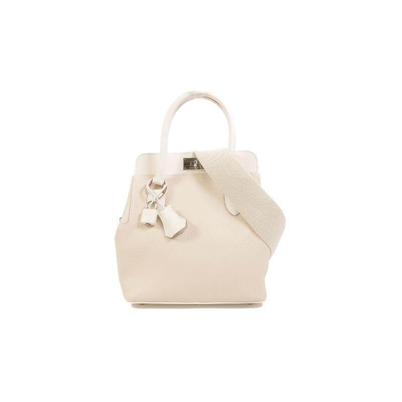 中古Hermes爱马仕女包A级95新Shoulder bag肩包牛皮斜挎包白色