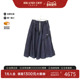 中古Prada普拉达女C级85新skirt裙子棉裙子蓝色