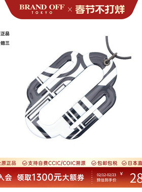 中古Hermes爱马仕女A级95新necklace项链不锈钢项链蓝色