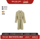 中古Burberry博柏利男A级95新trench coat风衣帆布外套浅褐色