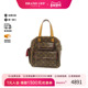 中古LV路易威登女包B级9新handbag手提包涂层 防水帆布手提包棕色