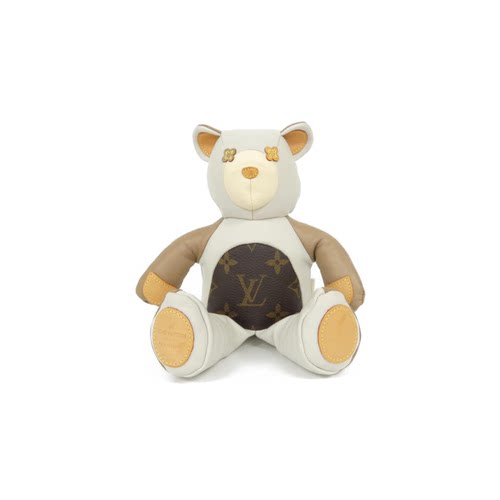中古二奢LV路易威登A级95新DoudouLouisTeddyBear装饰物GI0142