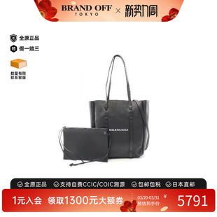中古Balenciaga巴黎世家女包A级95新Tote Bag托特包牛皮斜挎包