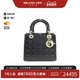 中古DIOR迪奥女包A级95新Lady Dior Medium迪奥戴妃包漆皮手提包