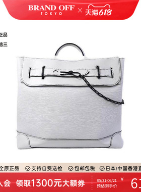 中古LV路易威登女包B级9新Shoulder bag肩包牛皮单肩包白色