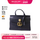 中古Gucci古驰女包B级9新Handbag手包牛皮手提包黑色