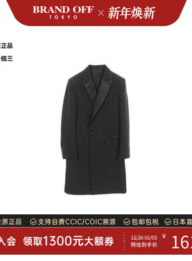 中古LV路易威登男S级99新coat外套羊毛外套黑色正品时尚BRANDOFF